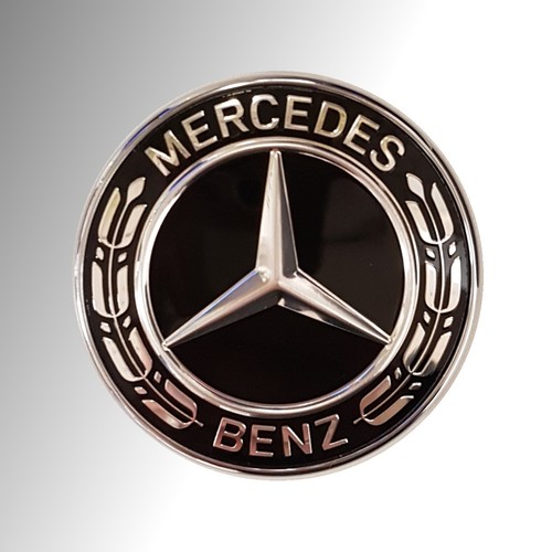 original mercedes-benz amg emblem stern logo black edition