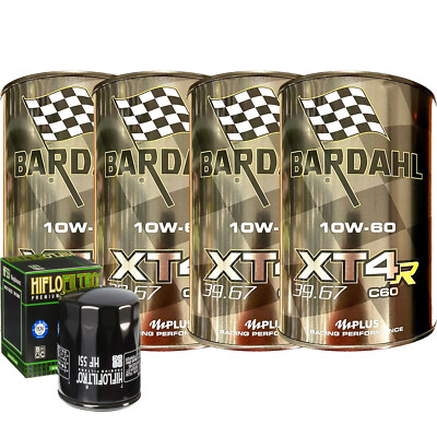 Servicekit Öl Bardahl XT4R 10W60 Filter Für Moto Guzzi 850 Griso 2006-2011