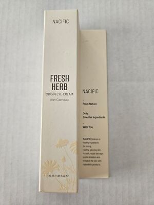 Nacific fresh herb origin eye cream sealed box nib