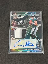 2022 Panini Spectra Carson Strong Aspiring Rookie Patch Auto 79/99 #APA-CST