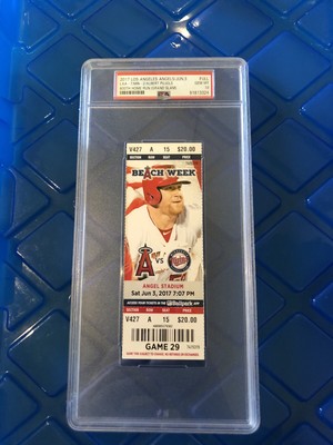 ALBERT PUJOLS 600 Home Run HR FULL Season Ticket, PSA 10 GEM MINT, RARE!!!
