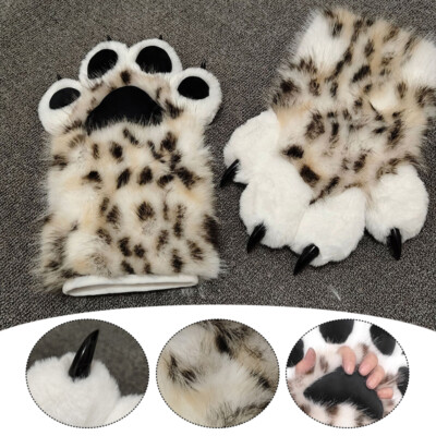 Cosplay Katzenpfoten-Handschuhe – Flauschige Fellsuit-Paws Für Anime, Karneval & Kostümpartys