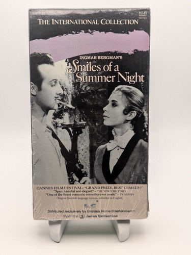 Smiles Of A Summer Night (VHS, 1957) New - 第 1/4 張圖片