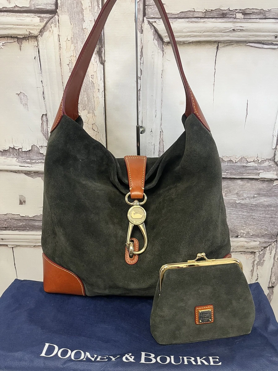 Dooney and bourke suede hobo bag sale