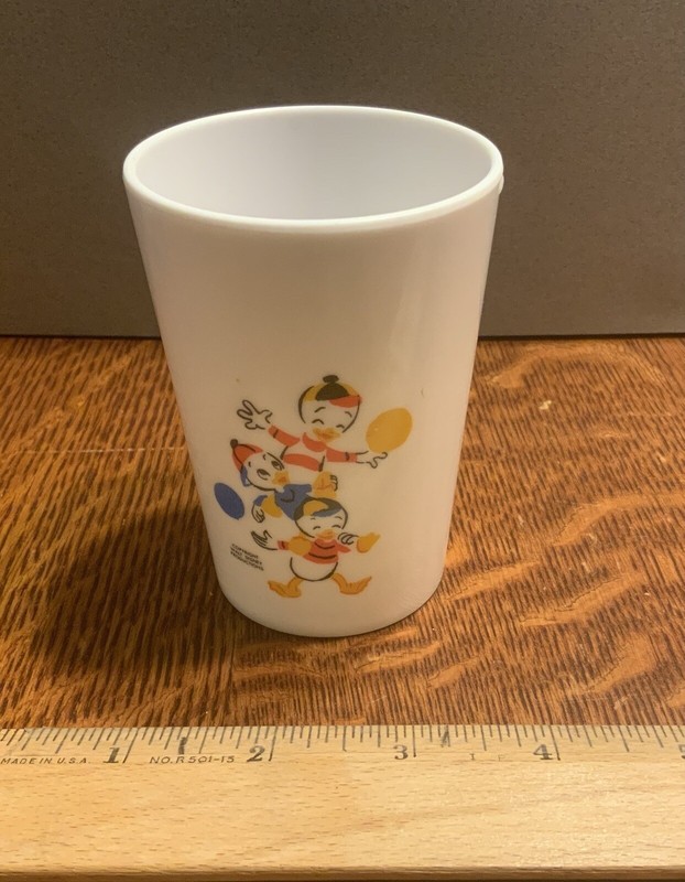 Huey Dewey and Louie Melamine Cup. Walt Disney Productions Vintage 1970’s