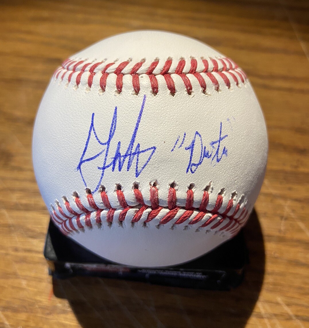 Gaten Matarazzo Autographed Signed RARE! Major League Baseball + Dustin Inscription! JSA COA 