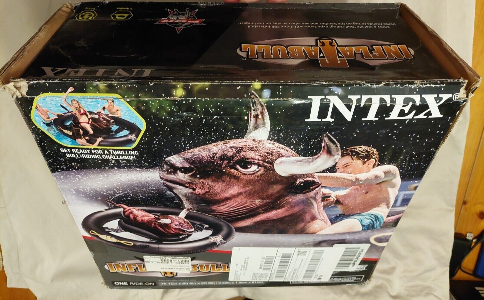 Inflatabull Bull Pool Toy Watersports Aquatic /Intex Inflatable Raft Kayak Ride
