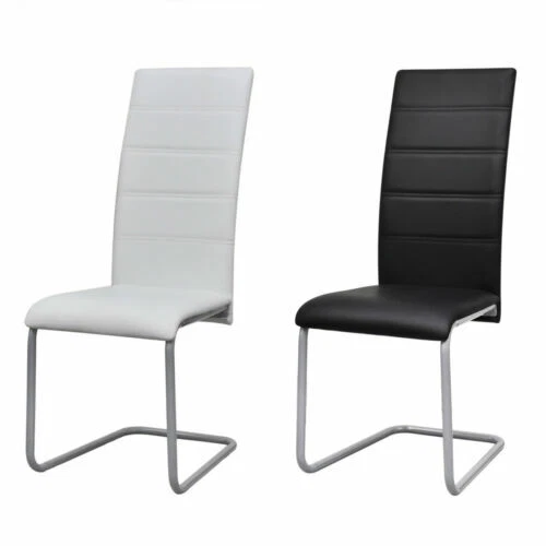 Sedie bianchi in acciaio per la casa