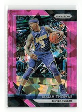 ISAIAH THOMAS #52 2018-19 PANINI PRIZM NUGGETS PINK ICE