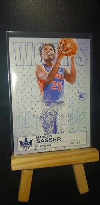 MARCUS SASSER 2022-23 Court Kings Works In Progress RC Sapphire #'D 18/25