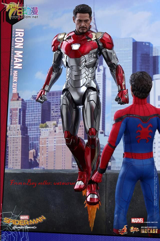 Perfect HotToys 1/6 Mms427 Spider-Man: Homecoming Iron Man Mark