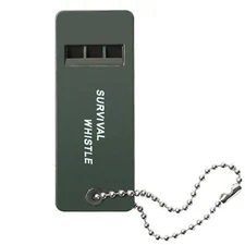 Survival Whistle With Lanyard Metal High Decibel Camping Mountain Relief Whistle