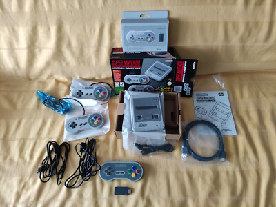 Super Nintendo Classic Mini - SNES Konsole - 8Bitdo SF30 Gamepad -2 Verlängerung