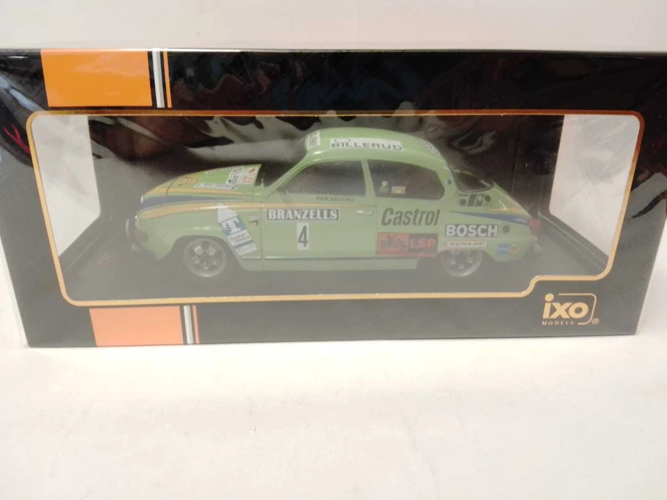 IXO Saab 96 V4 #4 Eklund Swedish Rally 1976 1/18 18RMC085A.20 - Immagine 2 di 3