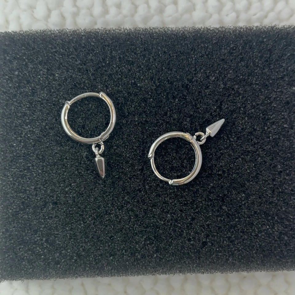 Висячие серьги-капли с геометрическим конусом для мужчин и женщин уличная одежда унисекс серьги - Изображение 3 из 4