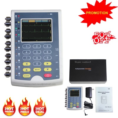 ECG Simulator, multi-parameter Color Touch patient monitor Contec MS400 NEW HOT