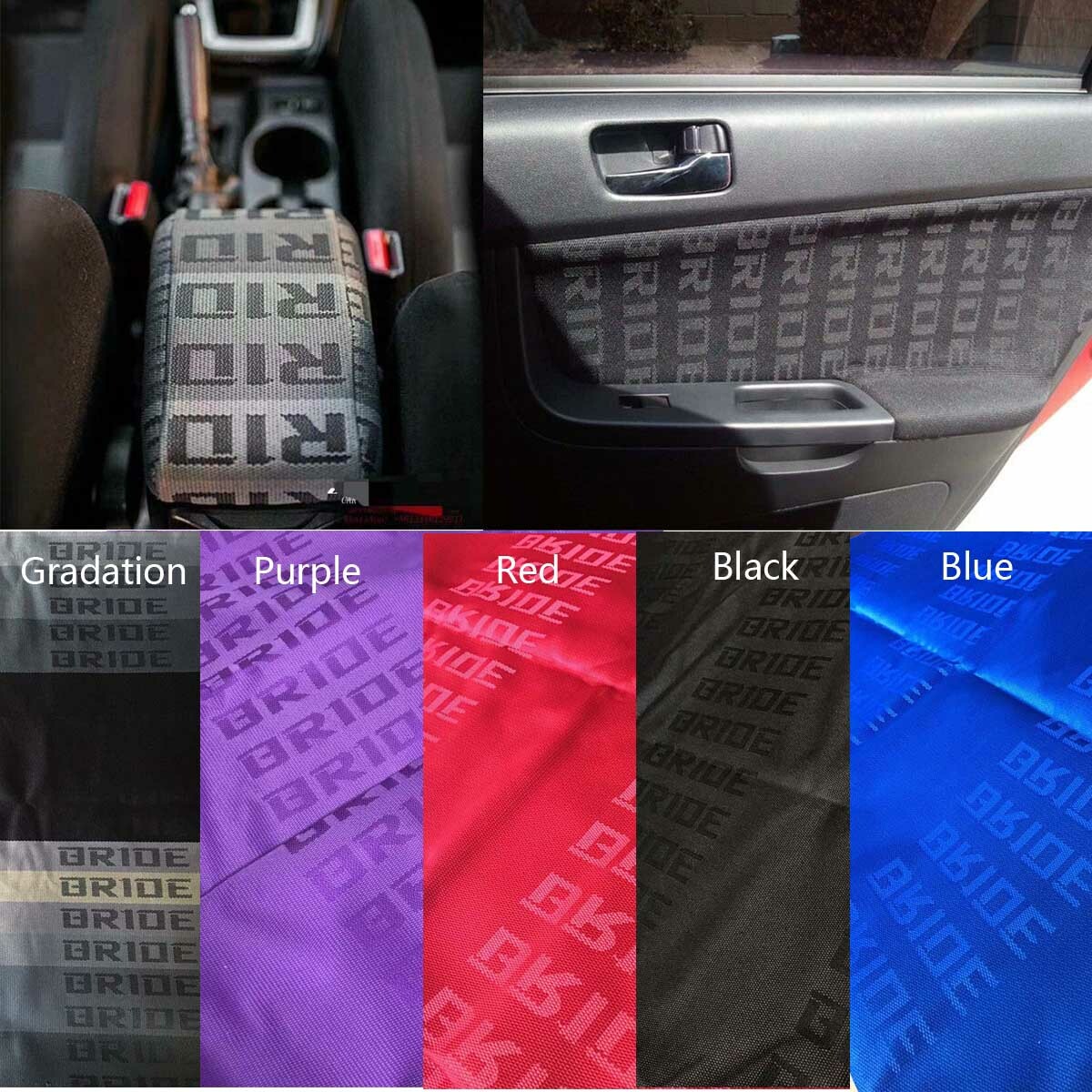 1M All Color JDM Bride Interior Racing Car Seats Cover Fabric Cloth