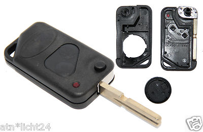 P38 Range Rover Schlüsselanhänger Reparatur Gehäuse 2 Knöpfe FB HU58 Rohling A74