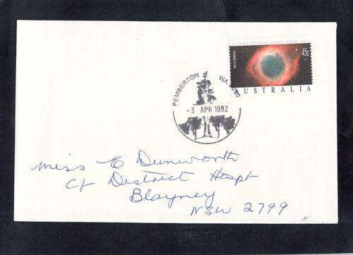 M2744 Australia WA Pemberton Gloucester Tree 1992 APM postmark on cover - Foto 1 di 2