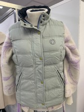 Giubbotto piumino smanicato donna Kejo grigio ghiaccio taglia 42 DIFETTI MACCHIE