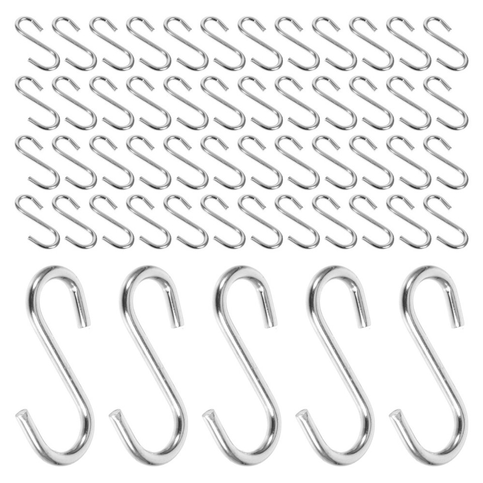 100 PCS Shaped Hooks for Hanging Miniature Sturdy Sshaped Jewelry eBay