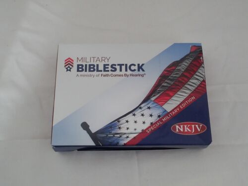 Military Biblestick NKJV Faith Comes By Hearing 40 Day listening plan New