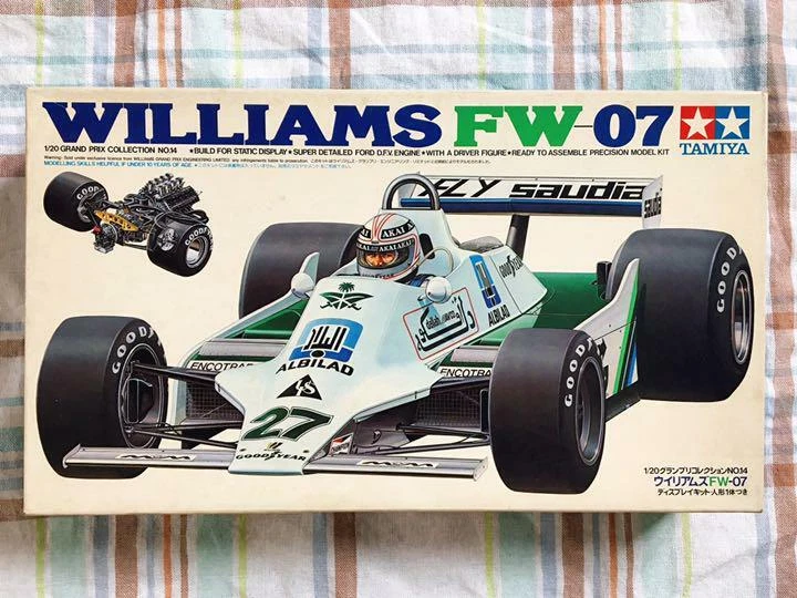 Tamiya Williams FW 07 1/20 Grand Prix Collection 14 Model Kit #15934