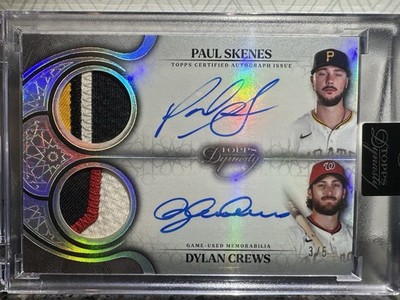 Topps 2025 Dynasty Paul Skenes Dylan Crews Dual Auto Patch DAPC-SC 3/5