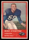 1963 Fleer #32a Mike Stratton Buffalo Bills RC Staining NO RESERVE!