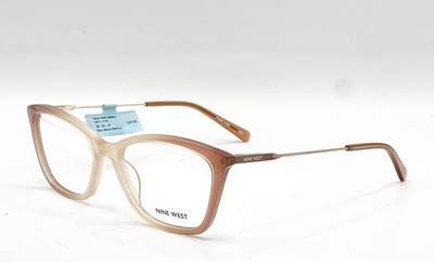 NEW NINE WEST NW8009 215 BROWN GRADIENT AUTHENTIC EYEGLASSES 53-17