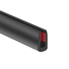 Self-Adhesive Rubber Edge Trim 10FT - Flexible U Channel Protector for Metal, Gl