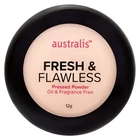 Australis Fresh and Flawless Matte Pressed Foundation Powder Makeup - Natural