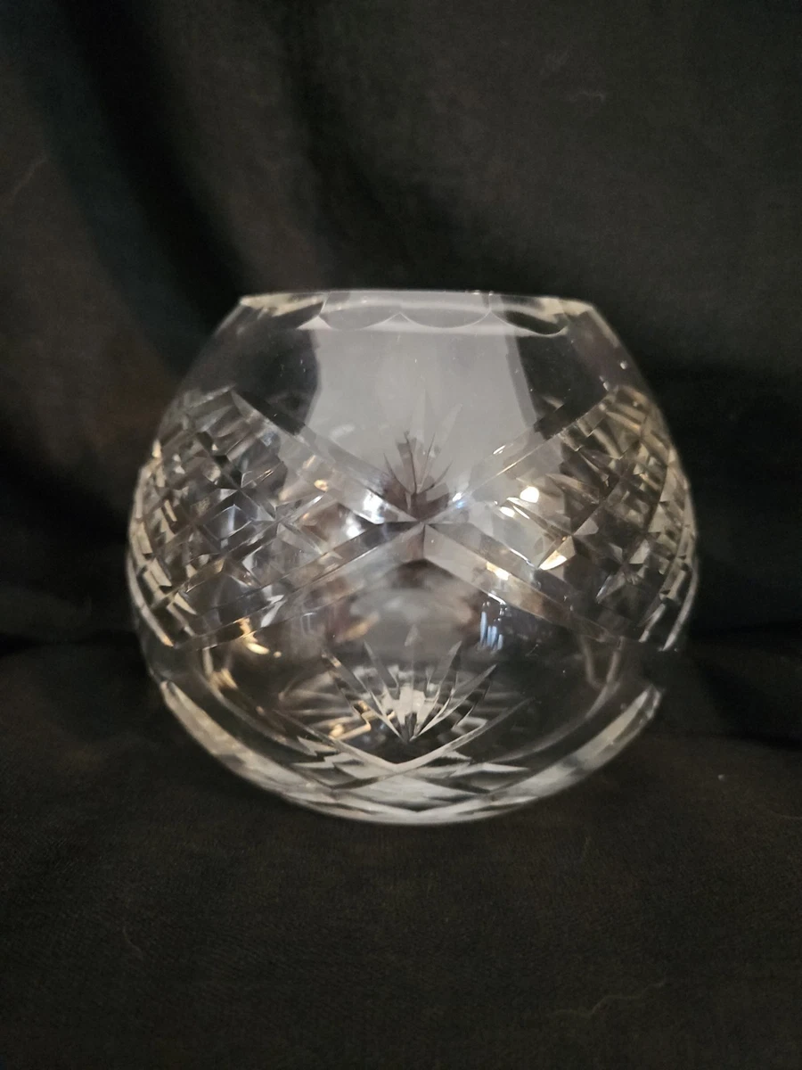 Crystal Rose Bowl Indiana Vintage Cut Glass for sale | eBay