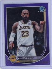2025-26 Bowman Chrome Lebron James #BCV-121 Purple Refractor 217/250 Color Match