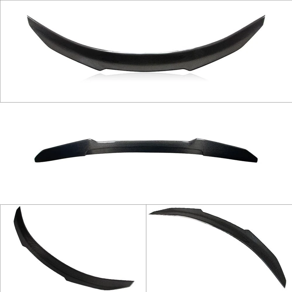 Alerón trasero de fibra de carbono real compatible con Tesla modelo Y  Foto 4 de 4