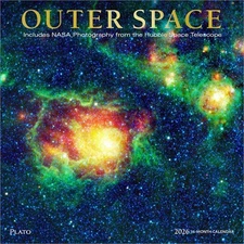 Outer Space | 2026 12x24" (Hanging) Monthly Square Wall Calendar