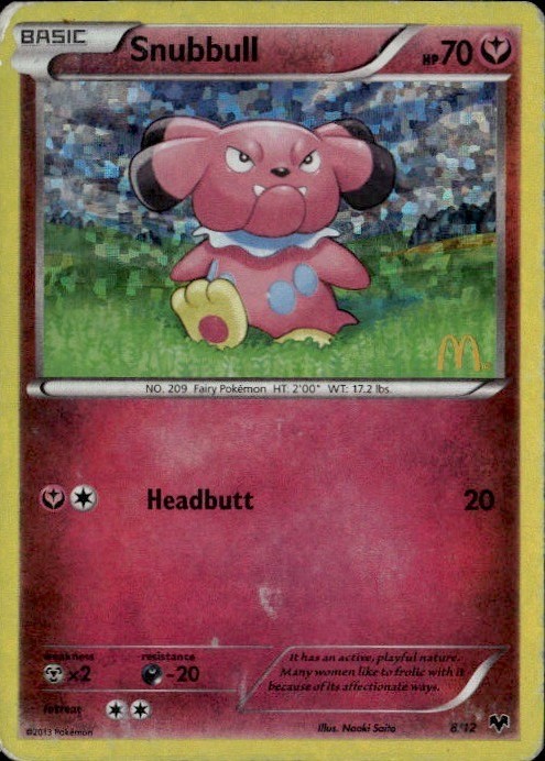 Snubbull - 8/12 Promo M14 McDonald's Promos 2014 008/012 dmg