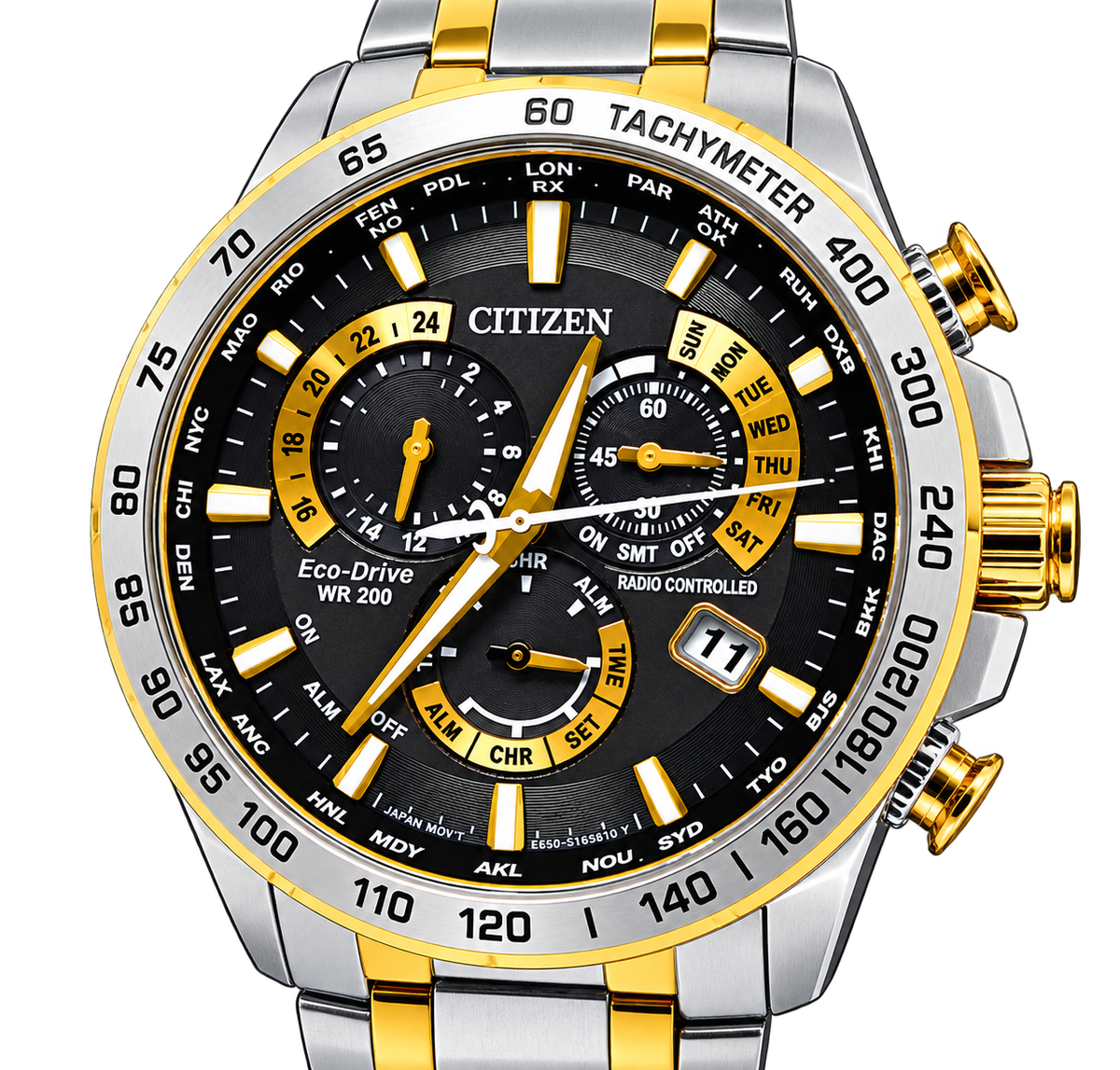 Buy Citizen PCAT Dual Tone Chronograph Eco-Drive CB5894-50E