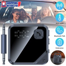 Bluetooth 5.0 Transmitter Receiver 2 IN 1 Wireless Audio 3.5mm Jack Aux Adapter