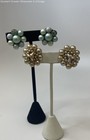 Vintage Multi-Color Beaded Clip On & Screw Back Earrings 27.5g — photo 1
