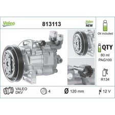 Kompressor Klimaanlage VALEO 813113 Klimakompressor