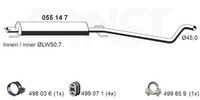 Ernst MittelschalldäMpfer (055147) FüR Opel Astra G H | Auspufftopf