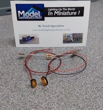 1:14 Scale Oval Light Pods Flashing Orange For Tamiya Trucks & Trailers