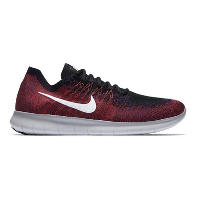Nike Free RN Flyknit 2017 Running - Rot Schwarz - Größe UK 9,5 (EU 44,5) US 10,5