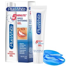 Plus White Whitening Kit - 5 Minute Speed Whitening Gel Comfort Fit Mouth Tr...
