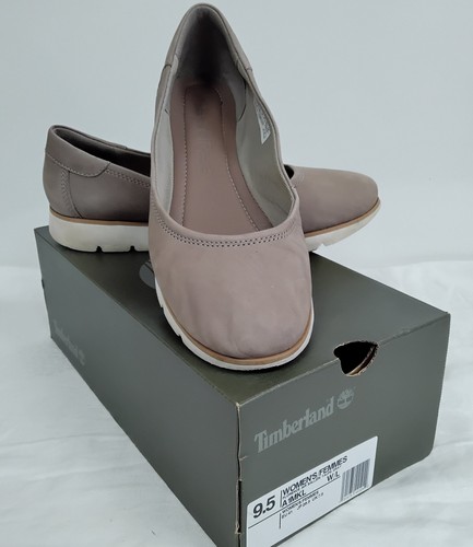 Timberland UK7.5 EU41 Florence Leather Ballet Flats Taupe - SH12
