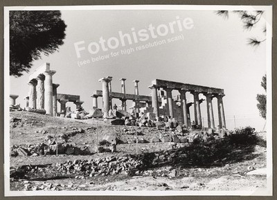 7x Foto Konvolut Aegina Griechenland Tempel Aphaia Antike 1950er