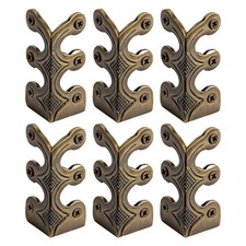 Corner Protector Iron Skiffers Skirting Board Corner Protector Retro Metal 6PCS