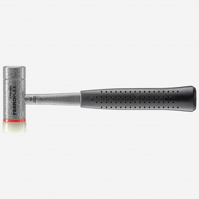Halder Ferroplex ''2-in-1'' Steel Face/Replaceable Nylon Face Hammer, 1.38'' / 28.2