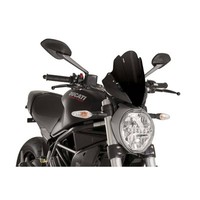 Puig Cupolino Sport FUR Ducati Monster 821 14-20 Nero